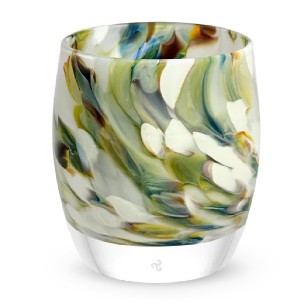 Multi-colored Marble Hand Blown Glass